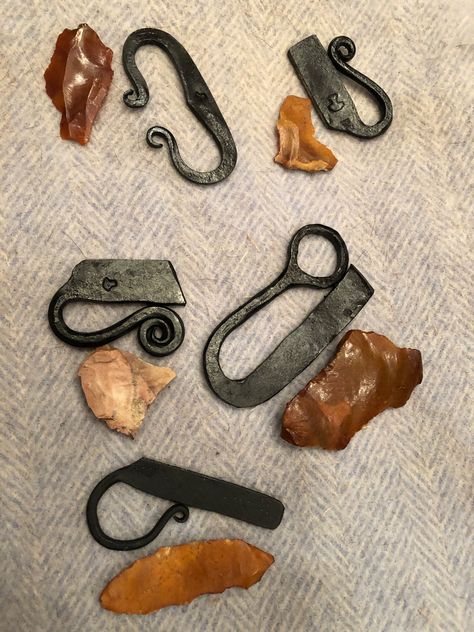 Flint And Steel Fire Starters, Flint Striker, Coal Forge, Fire Crafts, Forging Tools, Forging Knives, Fire Starter Kit, Flint And Steel, Medieval Cosplay