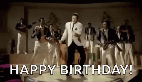 Elvis Birthday GIF - Elvis Birthday Happy Birthday - Discover & Share GIFs Happy Birthday Dance, Happy Birthday Dancing, Happy Birthday Elvis, Birthday Animated Gif, Elvis Birthday, Birthday Dance, Dance Gif, Ip Man, Birth Day