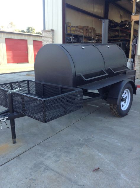 500 GALLON BBQ Smoker - Super Nice - Brand New Barbeque Cooker - CHEAP - $3,200.00. Custom Pits and Fabrication LLC Comes with VIN and Title. Make sure if your in the market to purchase a BBQ Smoker you purchase from a reputable company that is certified to issue VIN's and Titles. SHIPPING IS NOT INCLUDED. PRICE IS FOR PICKUP ONLY OR CAN BE DELIVERED FOR $1.50 PER LOADED MILE. 500 Gallon BBQ Smoker Specs: 3/8″ Smoke cylinder36″x72″ Smoke cylinderFirebox 20″x20″x36″Split smoker doors2 Temperature Trailer Smokers, Landscaping Fire Pit, Garden Backyard Ideas, Bbq Trailer, Custom Bbq Smokers, Smoker Designs, Bbq Smoker Trailer, Bbq Pit Smoker, Smoker Plans