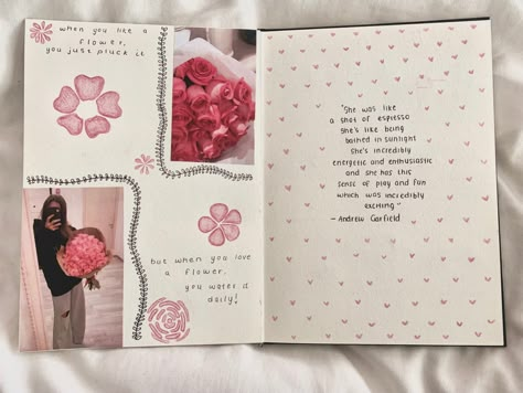 Journaling First Page, Pink Diary Aesthetic, Diary First Page, Journal First Page Ideas, Pink Bullet Journal, Coquette Diary, Journal First Page, Diary Aesthetics, Bulletin Journal