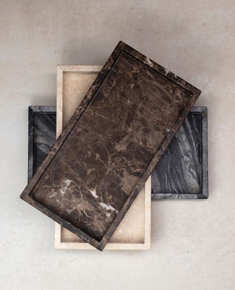 Did you know that you can get the MARBLE tray in three different types of marble? Marble is a natural work of art in itself, and its timeless beauty adds sophistication and luxury to your home décor, elevating your space to new heights. Marble Tray, Marble Decor, The Marble, Small Plants, Black Marble, Natural Materials, Timeless Beauty, Denmark, Black And Grey