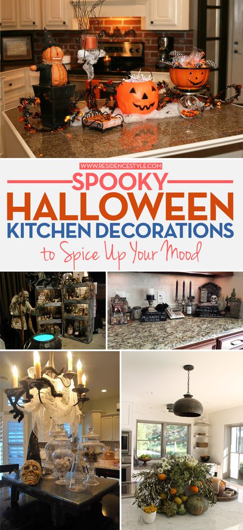 #Kitchen #Halloween #Decoration Halloween Kitchen Island Decor Ideas, Halloween Decoration Kitchen, Halloween Decor For Kitchen, Haunted Kitchen Halloween Decorations, Halloween Kitchen Ideas, Kitchen Island Halloween Decor Ideas, Scary Kitchen Halloween Decorations, Halloween Witch Kitchen Decor, Diy Halloween Kitchen Decor