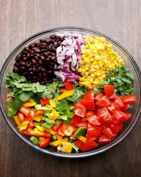 Southwestern Salad With Avocado Dressing Southwestern Salad Dressing, Southwest Salad Dressing, Salad With Avocado Dressing, Avocado Dressing Recipe, Southwestern Salad, Southwest Salad, Avocado Salad Dressing, Proper Tasty, Salad With Avocado