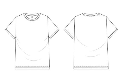 Free vector hand drawn t-shirt outline i... | Free Vector #Freepik #freevector #pack #drawing #fashion #illustration Shirt Outline, Drawing Fashion Illustration, Outline Illustration, Drawing Fashion, Logo Psd, Free Business Card Mockup, Technology Icon, User Experience Design, Business Card Maker