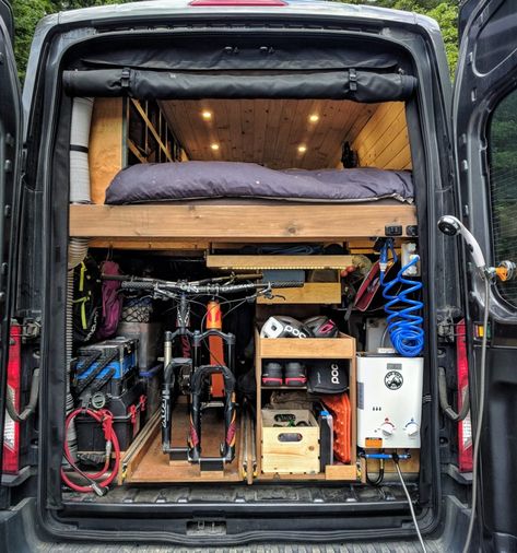 Rack Velo, Van Conversion Build, Self Build Campervan, Diy Van Conversions, Van Tour, Camper Rental, Diy Campervan, Transit Camper, Sprinter Camper