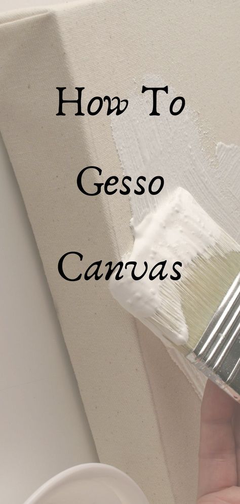 Learn how to prepare your painting surface with gesso in this complete step by step guide! You will learn how to properly gesso your canvas or linen in this article. Great painting tutorial for beginners and advanced artists. Oil painting tutorial and acrylic painting tutorial. #gesso #howtogesso #preparepaintingsurface Gesso Acrylic Painting, How To Use Gesso On Canvas, How To Paint Over Old Canvas Painting, How To Gesso A Canvas, How To Prepare A Canvas For Acrylic Painting, Canvas Preparation Acrylic Paintings, Painting On Linen Canvas, Linen Canvas Art, How To Use Gesso