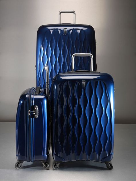 Antler Liquis Blue Luggage Unique Luggage, Blue Luggage, Hard Suitcase, Travel Tools, Large Travel Bag, Best Carry On Luggage, Luggage Bags Travel, Stylish Handbags, Backpacking Gear