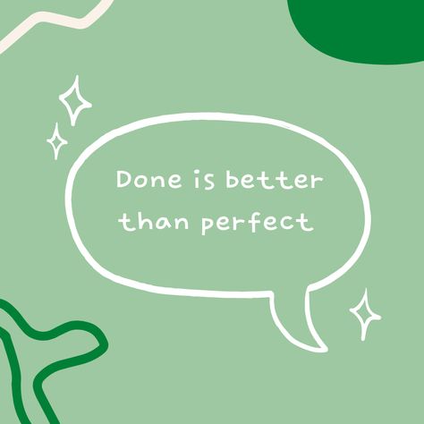 Done is better than perfect #motivationalquote Perfect Quotes, Cute Quote, Perfection Quotes, Cute Quotes, Vision Board, Motivational Quotes, Good Things, Quotes