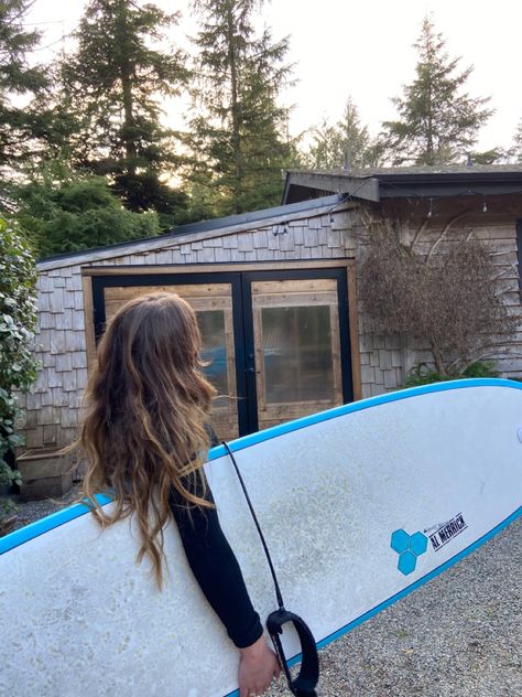 Tofino Aesthetic, Surf Girl Hair, Surf Girl Aesthetic, Surfer Girl Aesthetic, Pogue Style, Tofino Bc, Surf Aesthetic, Surf Girl, Canada Road Trip