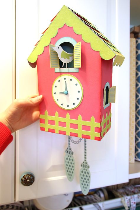 Samantha Walker's Imaginary World: Part 2 Cuckoo Clock Tutorial Paper Clock, Clock Template, Clock Craft, Clock Ideas, Imaginary World, Clock For Kids, World Party, Clock Art, Diy Clock