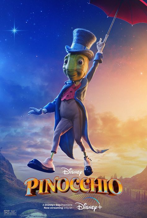 #Pinocchio #Disney #LiveAction Pinocchio 2022, Pinocchio Disney, Disney Live Action Movies, Jiminy Cricket, Joseph Gordon Levitt, Film Disney, Disney Day, Disney Live Action, Walt Disney Studios