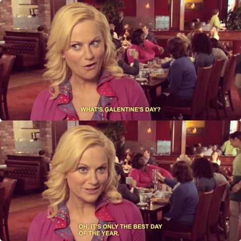 What is Galentine's? "Oh, it's only the best day of the year. Every February 13, my lady friends and I leave our husbands and our boyfriends at home, and we just come and kick it breakfast style. Ladies celebrating ladies. It's like Lilith Fair, minus the angst, plus frittatas." - Leslie Knope Even though we might not be able to get together in the same ways this year, we're sharing ways that you can still get together with your girl friends to celebrate your love and friendship! Galentines Day Ideas, Happy Galentines Day, Thelma Louise, Work Wife, Leslie Knope, Parks And Rec, Galentines Party, Female Friendship, Galentines Day