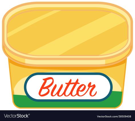 Butter Clipart, Butter Image, Flat Art, Cartoon Style, Paper Doll, Cartoon Styles, Paper Dolls, Png Images, Print On Demand