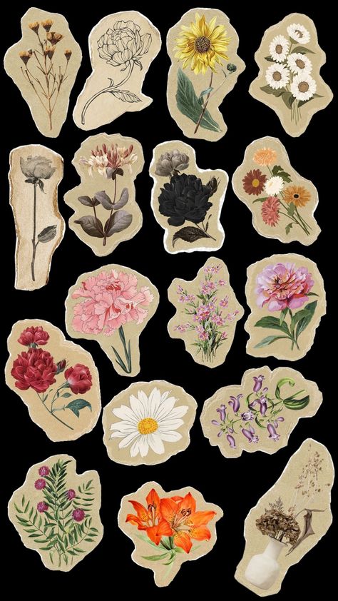 Vintage Aesthetic Stickers Printables, Vintage Aesthetic Stickers, Vintage Paper Printable, Vintage Scrapbook Paper, Printable Vintage Art, Bond Paper Design, Vintage Paper Background, Scrapbook Printing, Scrapbook Book