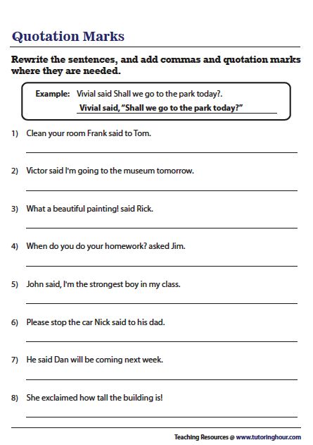 Speech Marks Worksheet Grade 3, Direct Indirect Speech Worksheet, Direct Speech Worksheets, Speech Marks Worksheet, Direct And Indirect Speech Worksheets, Quotation Marks Worksheet, Quotation Marks Rules, Speech Worksheets, Simplifying Rational Expressions