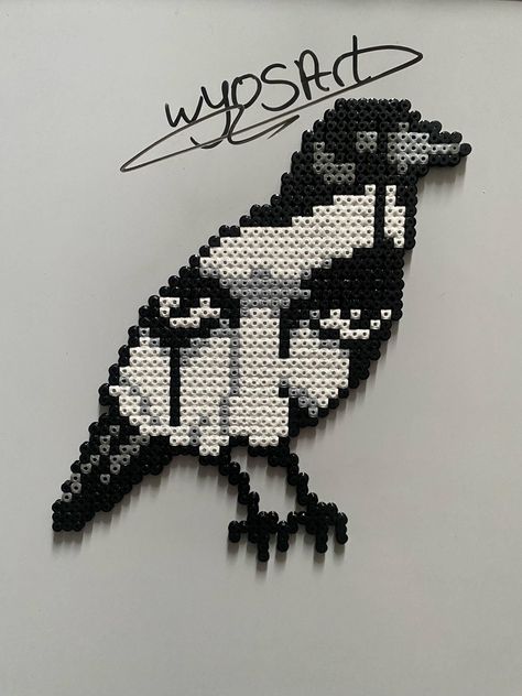 Mid sized perler beads patterns made on order. Good quality end products. If you have any preference for any changes on current patterns or maybe a whole new pattern, feel free to ask. Scary Crow, Beads Patterns, Fuse Bead Patterns, Perler Bead Templates, Motifs Perler, Seed Bead Patterns, Pixel Art Pattern, Bead Stitching, Perler Bead Art