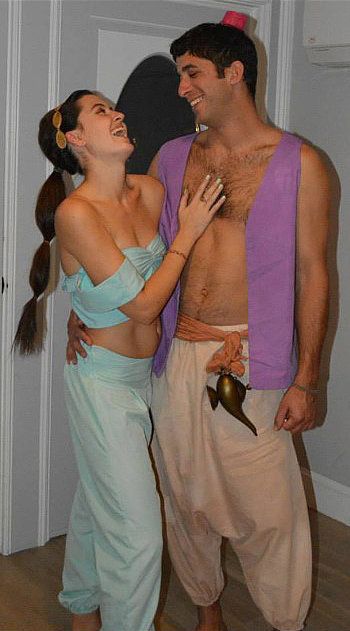 Halloween Couples Costume Ideas, Dynamic Duo Costumes, Couples Costume Ideas, Halloween Couples Costume, Most Creative Halloween Costumes, Aladdin Costume, Halloween Couples, Duo Costumes, Couples Costume