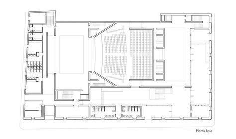 Theatre Plan Architecture, Theatre Floor Plan, Theater Floor Plan, Theatre Plan, Auditorium Plan, Theater Plan, Auditorium Architecture, Auditorium Design, Office Floor Plan