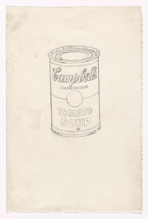 Food Editorial, Studio Drawing, Campbell's Soup Cans, Andy Warhol Pop Art, Warhol Art, Art Rock, Campbell Soup, Modern And Contemporary Art, Dream Tattoos