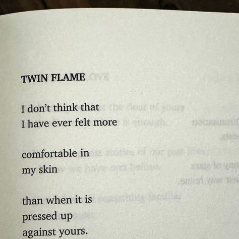 Lauren Levi | Poetry on Instagram: "Don’t get me wrong, I by no means think that another person can complete you, but I have always liked the thought of twin flames.   Two pieces of the same soul.   Particles from the same star.   If that isn’t romantic, then I don’t know what is.   You can grab a copy of my new book You Bury Me from the link in my bio or directly from Amazon ✨  #poetry #poem #lovepoems #love #romantic #romanticquotes #couplegoals" Platonic Love Poetry, What Is Love Poetry, Thinking Of You My Love, Love Poem Aesthetic, Love Poetry For Him Romantic, What Is Love Poem, Kiss Poetry, Short Romantic Poems, Poems About Loving Someone