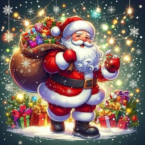 Santa Wallpaper, Santa Claus Wallpaper, Santa Jokes, Christmas Screen Savers, Santa Claus Images, Beautiful Christmas Scenes, Cartoon Santa Claus, Merry Christmas Wallpaper, Merry Christmas Pictures