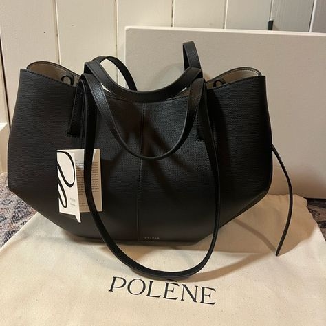 NWT Polene Cyme Mini in Black Polene Cyme Mini Black, Polene Cyme Black, Polene Cyme Mini, Cyme Bag, Cyme Mini, Mini Bag Outfit, Black Bag Outfit, Polene Bag, 2024 Era