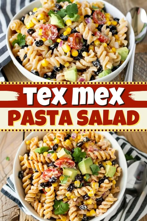 Jalapeño Pasta Salad, Tex Mex Pasta Salad, Tex Mex Pasta, Tex Mex Salad, Mexican Favorites, Shrimp Pasta Salad, Amazing Salads, Southwestern Recipes, Spiral Pasta