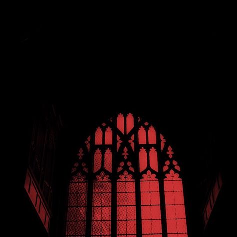 Cathedral window discovered by Em on We Heart It Gryffindor Aesthetic, Victorian Vampire, Cathedral Windows, Art Ancien, Gothic Aesthetic, Goth Aesthetic, Red Aesthetic, The Villain, Stained Glass Windows