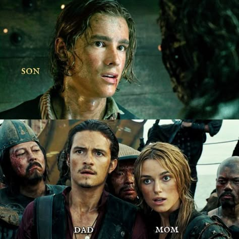 Henry Turner, Will And Elizabeth, Dead Men Tell No Tales, Brenton Thwaites, Elizabeth Swann, Elizabeth Turner, Captain Jack Sparrow, Pirate Life, Orlando Bloom