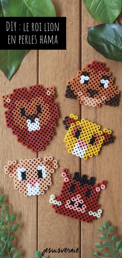 DIY : mes grilles pour réaliser le Roi Lion de Disney en perles Hama / perles à repasser ! #perleshama #perlesàrepasser #hama #roilion #Disney Lion Beads Pattern, Lion King Perler Beads Pattern, Lion King Pixel Art, Lion King Perler Beads, Perler Beads Ideas Disney, Perleplader Ideas Disney, Perleplader Ideas Cute, Disney Hama Beads Pattern, Disney Perler Bead Patterns