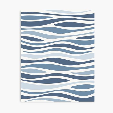 Simple Wave Design, Ocean Illustration Waves, Ocean Waves Illustration, Minimalist Landscape Art, Sea Inspired Art, Waves Illustration, Waves Graphic, Wave Graphic, Wave Drawing