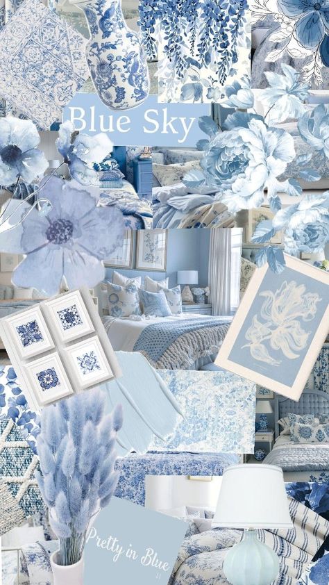 Pale Blue Bedroom Ideas. Aesthetic Collage Design. Cornflour blue, periwinkle blue. Interior ideas and accessories. Created using Pinterest collage tool. #blue #aesthetic #interior #bedroom #design Pale Blue Bedroom Ideas, Aesthetic Interior Bedroom, Blue Bedroom Ideas Aesthetic, Pale Blue Bedroom, Periwinkle Bedroom, Pale Blue Bedrooms, Cornflour Blue, Interior Bedroom Design, Pinterest Collage