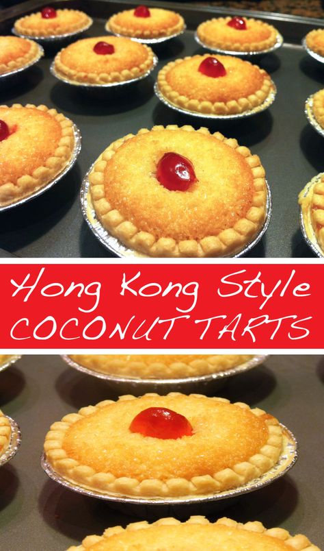 Coconut Tart Recipe, Chinese Bakery, Chinese Desserts, Coconut Tart, Coconut Muffins, Butter Tarts, Tart Dessert, Chinese Dessert, Fortune Cookies