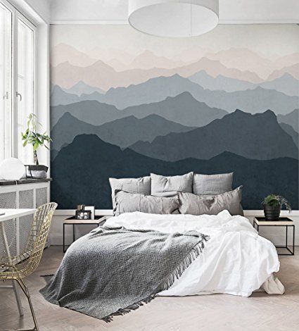 Wall Mural Mountains #wallmural #mountainwallmural #mural #wallart #focalwall #muralwallpaper #wallpaper #wallpapermurals Mountain Mural, Nursery Modern, Grand Art Mural, Wall Art Wallpaper, Oversized Wall Art, Mountain Wall Art, Mural Wall Art, Extra Large Wall Art, Dream Decor