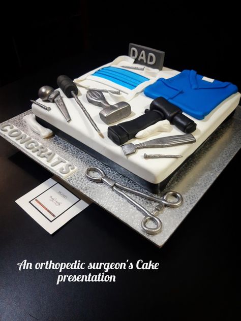 Surgeon Birthday Cake, Surgeon Cake, Doctor Birthday Cake, Residency Graduation, Goodbye Cake, College Graduation Cakes, Medical Cake, Doctor Birthday, Doctor Cake