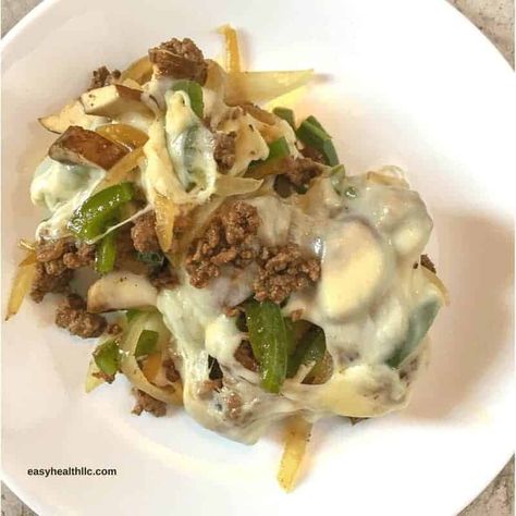 Low Carb Philly Cheesesteak Bowl Steak Bowl, Brunch Punch, Low Carb Meal Prep, Cheese Steak, Philly Cheese, Philly Cheesesteak, Philly Cheese Steak, Diet Keto, Bowls Recipe