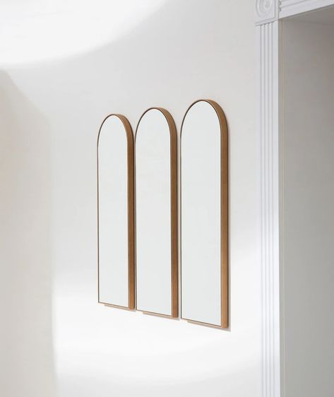 Arcade Mirror – Matter Bower Studios, Contemporary Shelves, Studio Closet, Mirror Minimalist, Three Mirrors, Mirrors Ideas, Minimalist Mirrors, Oversized Artwork, Hellenistic Period