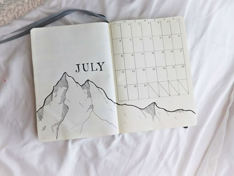 2023 Bullet Journal Cover, Mountain Journal, July Bullet Journal, Ballet Journal, February Bullet Journal, Bullet Journal Month, Bullet Journal Monthly Spread, January Bullet Journal, Bullet Journal 2020