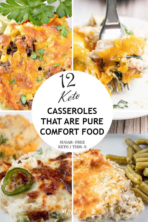 12 Keto & Low-Carb Casserole Recipes - Fall Comfort Food Ideas Casserole Recipes Low Carb, Keto Comfort Food, Keto Casserole Recipes, Hamburger Casseroles Recipes, Keto Casseroles, Low Carb Crock Pot Recipes, Keto Casserole, Low Carb Casseroles, Recipes Low Carb