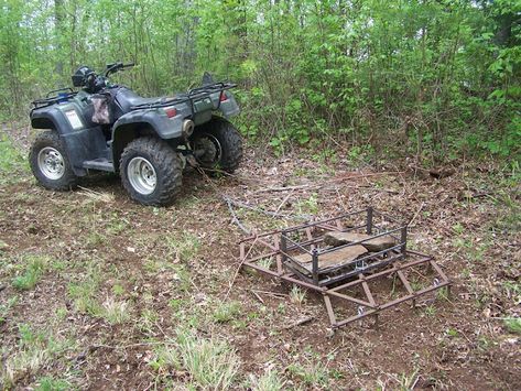 Homemade Implements - HuntingNet.com Forums Atv Implements, Food Plot, Car Batteries, Black Pipe, Land Management, Cinder Block, Chain Link Fence, Good Luck To You, The Time Is Now