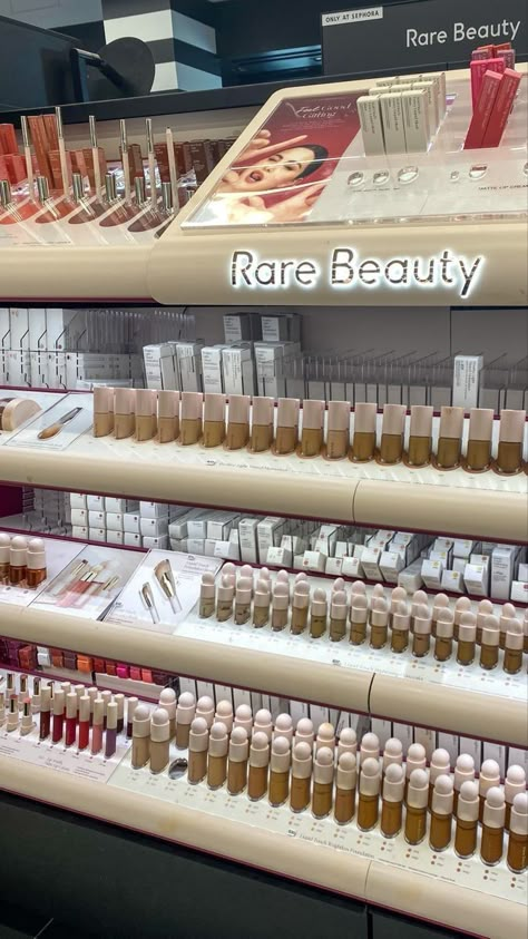 Rare Beauty Aesthetic, Sephora Aesthetic, Rare Beauty Products, Sephora Shopping, Selena Gomez Rare Beauty, Sephora Store, Rare Beauty Makeup, Selena Gomez Makeup, Makeup Looks Natural Full Face