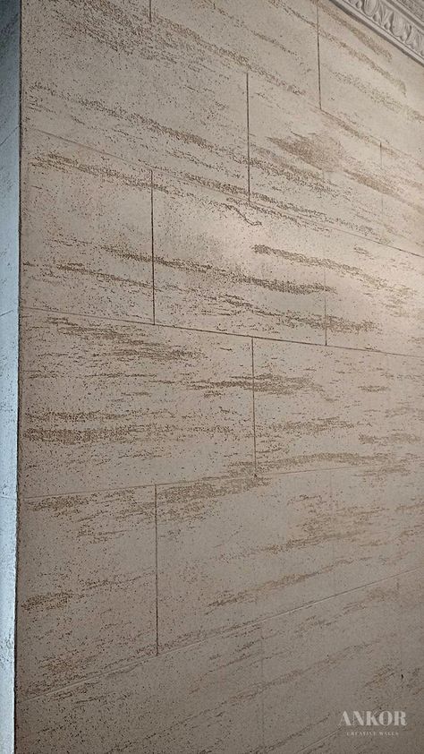 Texture Paint On Walls Living Rooms, Exterior Textured Wall Finishes, Exterior Texture Paint, Wall Covering Ideas Panelling, Decorative Plaster Wall, Travertine Texture, Stone Cladding Exterior, Plaster Wall Texture, Decorative Paint Finishes