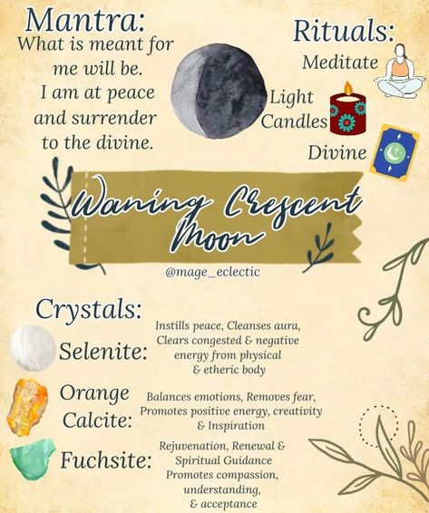 Moon Witchcraft, Wanning Moon, Waning Moon Ritual, Waning Crescent Moon Ritual, Waning Moon, Moon Phase Magic, Waning Moon Spells, Waning Crescent Moon, Waning Crescent Moon Magic