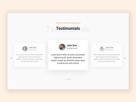 Website Carousel, Tattoo Eskiz, Website Components, Testimonial Design, Ui Design Ideas, Section Design, Web Ui Design, Webpage Design, Title Card