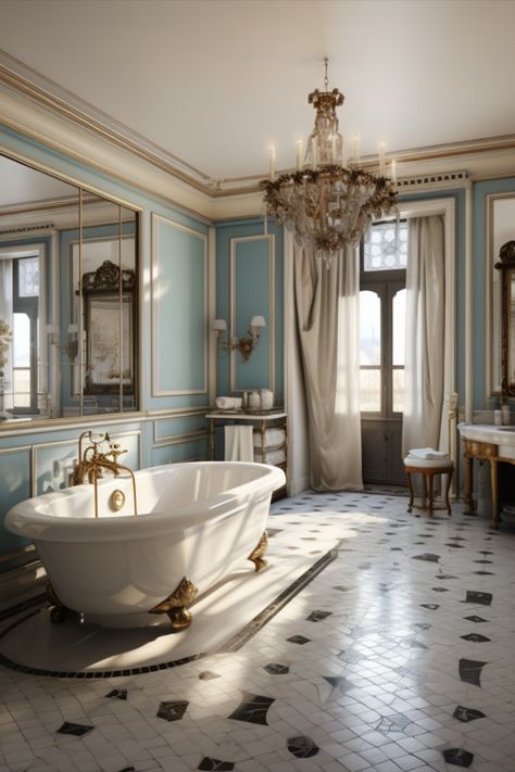 Old Money House, Victorian Interior Design, French Bathroom, Palace Interior, Victorian Interior, Victorian Bathroom, Home Decor Ideas Living Room, Home Decoration Ideas, Ideas Living Room