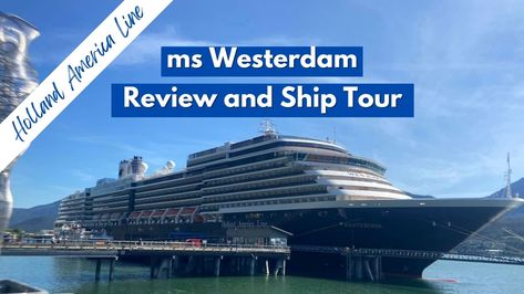 Holland America's Westerdam: Review and Ship Tour · Prof. Cruise Westerdam Holland America, Holland America Westerdam, Holland America Alaska Cruise, Main Dining Room, Holland America Line, Disney Wish, Travel Cruise, Holland America, Alaska Cruise