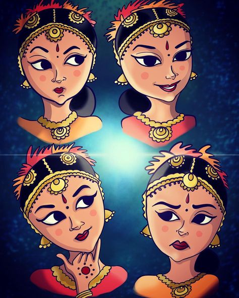 Swarnali on Instagram: “Eyes and Expressions!!! the most vital part of any art form 👀 Follow me for your daily dose of art❤️ . . #dancer #bharatnatyam…” Bharatnatyam Illustration, Wall Magazine, Eye Expressions, Face Expressions, Eye Art, Facial Expressions, Facebook Sign Up, Art Forms, Daily Dose