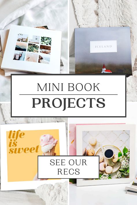 Mini photo books are the world’s most adorable way to compile your memories. Offered in three sizes – 7×5 inches, 4×4 inches, and 5×7 inches, these mini delights can showcase any photo orientation, whether your pictures display best vertically, horizontally, or square. Not sure where to begin? Here are 10 mini photo book ideas to get you started! https://www.printique.com/blog/10-must-try-mini-photo-book-projects/ Custom Photo Calendar, Mini Photo Books, Wedding Album Templates, Mini Photo Albums, Leather Photo Albums, Photo Calendar, Winter Photos, Wedding Photo Albums, Mini Photo