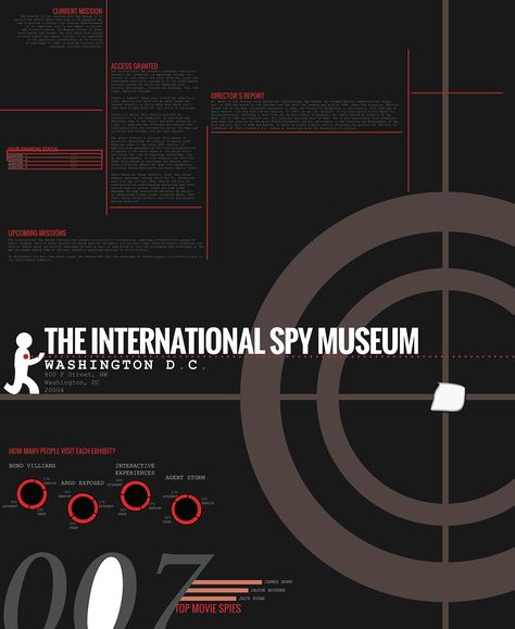 International Spy Museum Poster, Design I Project on Behance European Spy Aesthetic, Spy Mission Aesthetic, Spy Poster Design, Spy Graphic Design, Spy Wallpapers, Teaser Poster Design, Spy Illustration, Museum Poster Design, Booklet Inspiration