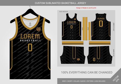 Black And Gold Jersey Design, Basketball Jersey Template, Gold Basketball Jersey, Best Basketball Jersey Design, Jersey Template, Gold Basketball, Basketball Uniforms Design, Hospital Photography, Design Jersey